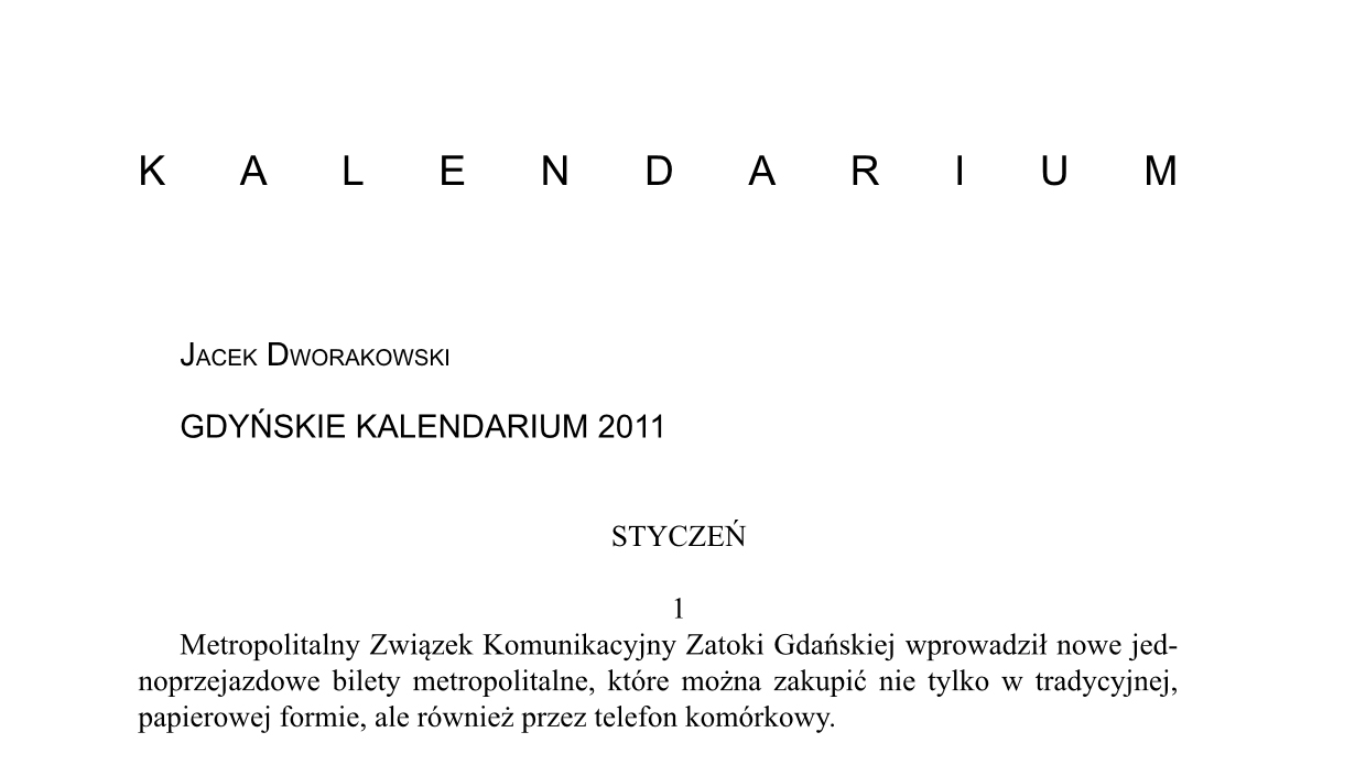 Gdyńskie kalendarium 2011