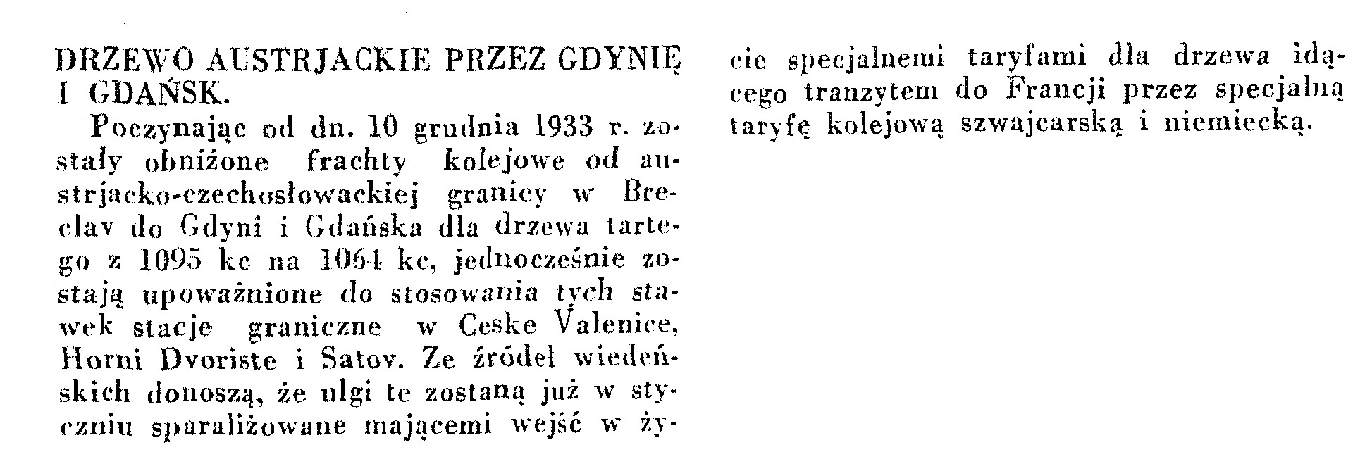 Austriackie drewno przez Gdynię wpg1933-12-32