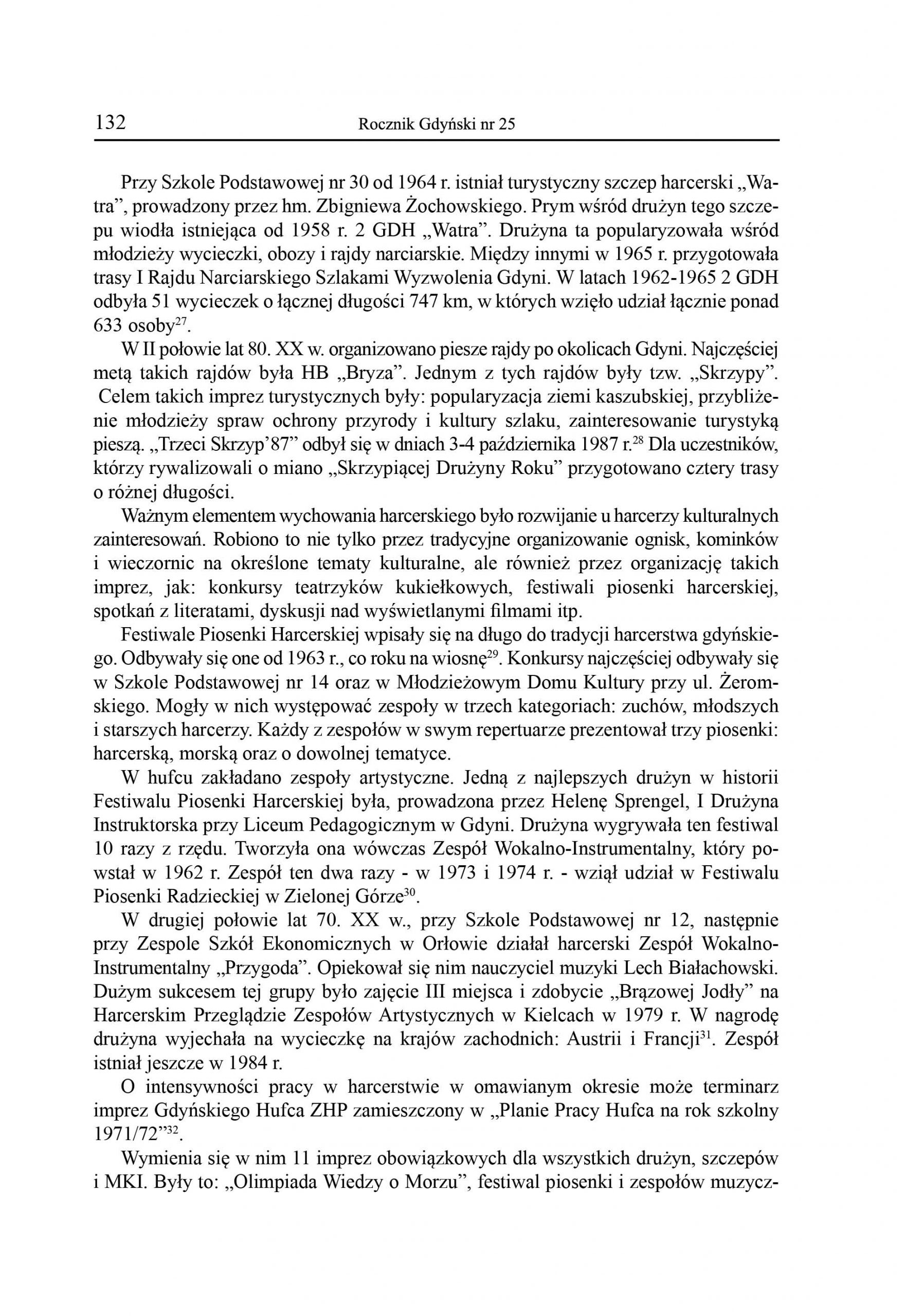 Formy działalności harcerstwa gdyńskiego w latach 1945-1989