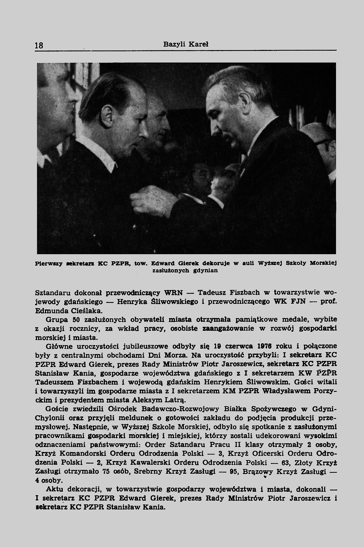 Przemówienie wygłoszone w Gdyni 19 czerwca 1976 r.