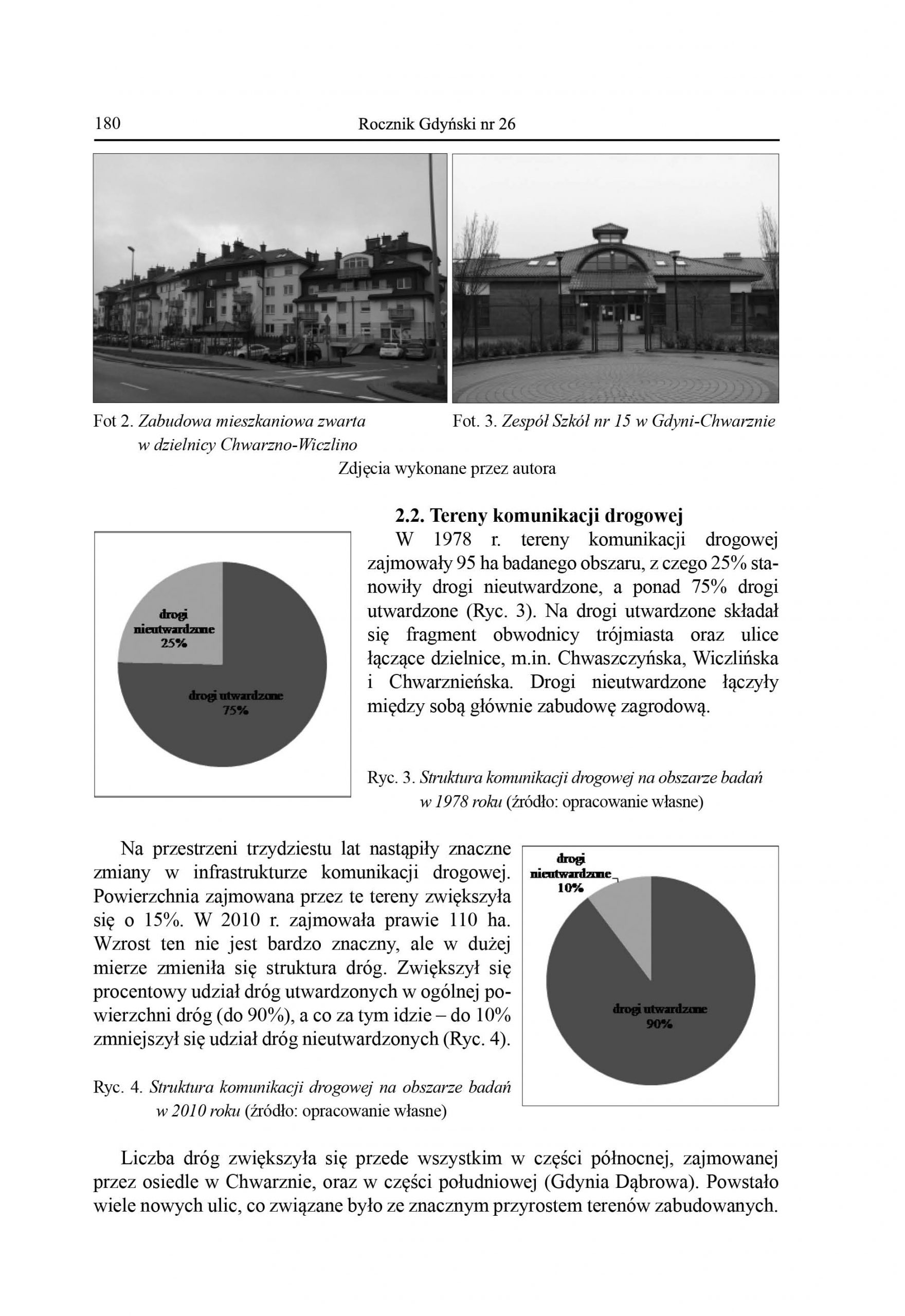 Użytkowanie ziemi na obszarze Chwarzna - Wiczlina Dąbrowy w latach 1978-2010