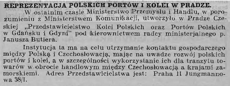 Reprezentacja polskich portów i kolei w Pradze