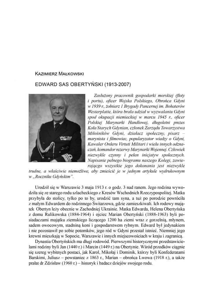 Edward Sas Obertyński (1913-2007)