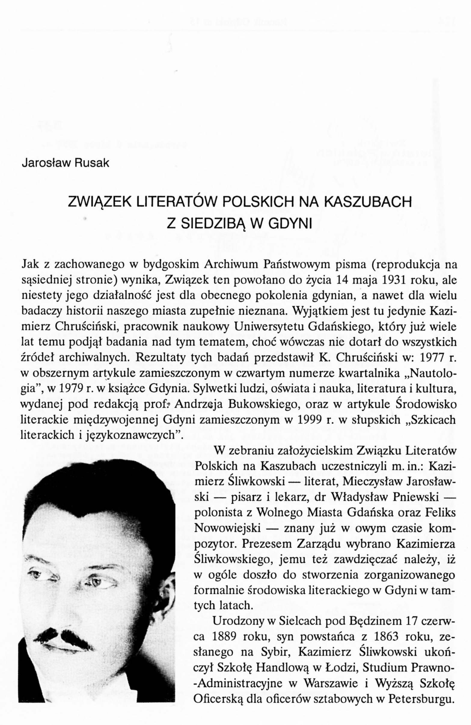 Związek Literatów Polskich na Kaszubach z siedzibą w Gdyni