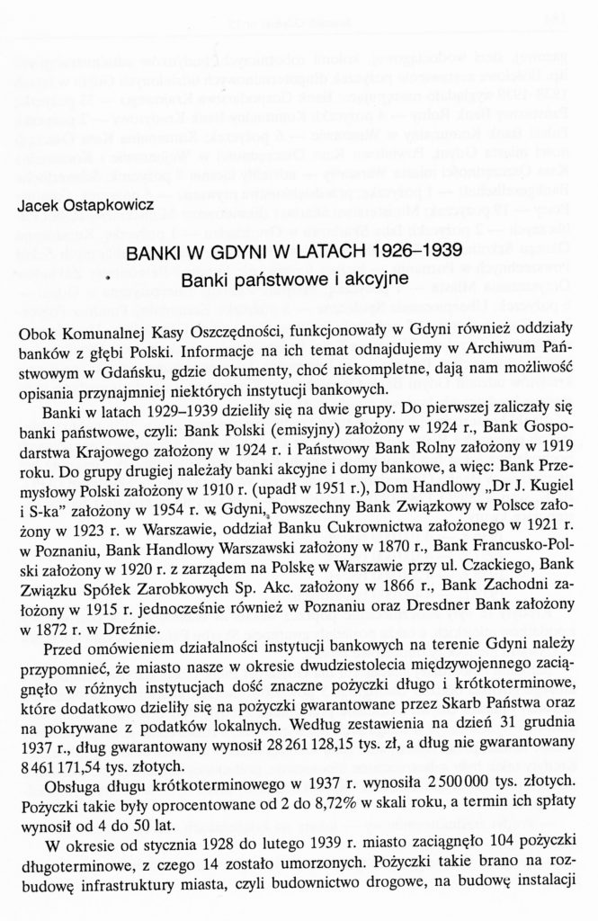 Banki w Gdyni w latach 1926-1939
