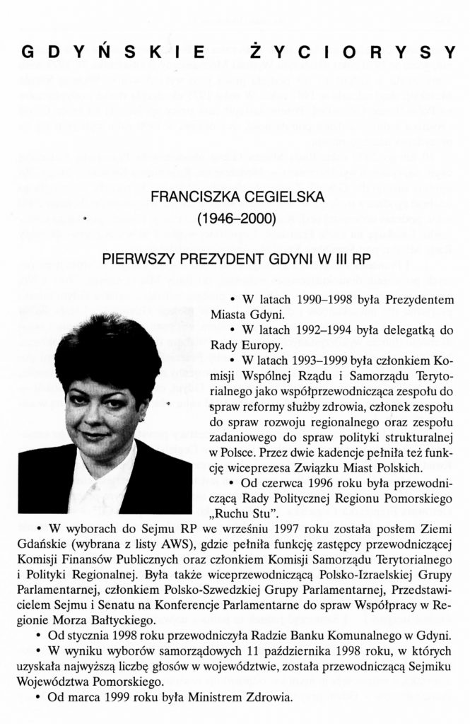 Franciszka Cegielska (1946-2000)