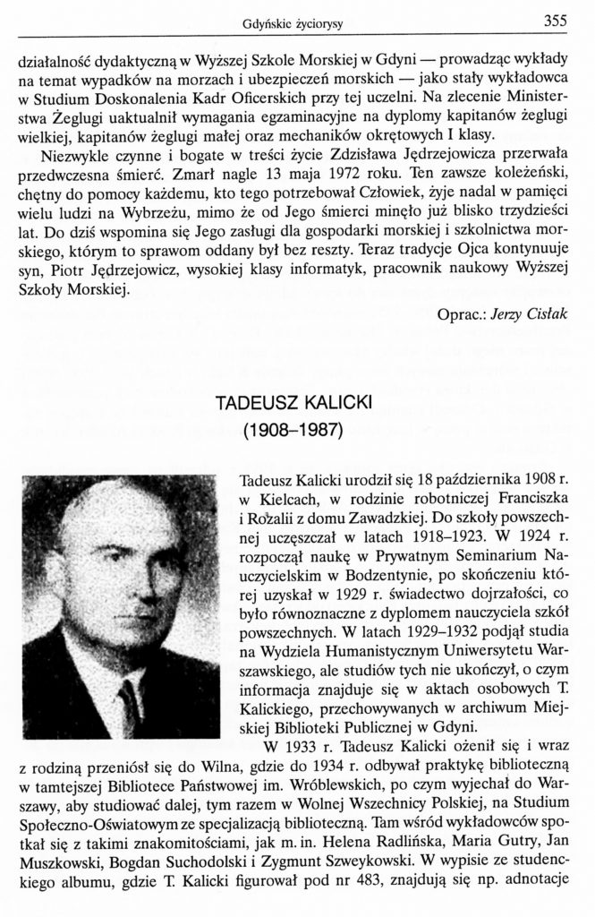 Tadeusz Kalicki (1908-1987)