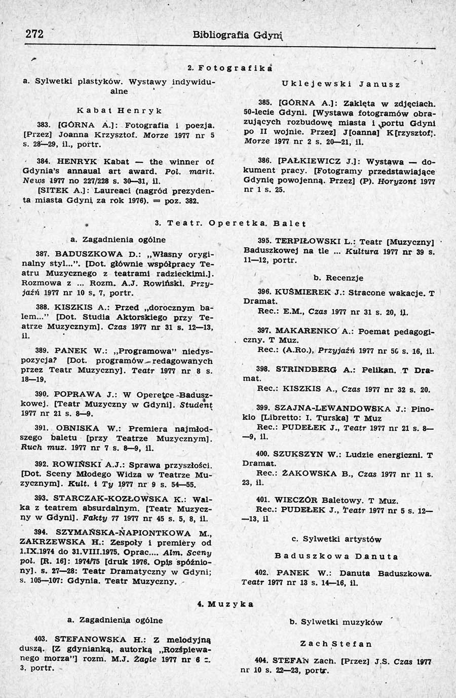 Bibliografia Gdyni za rok 1977