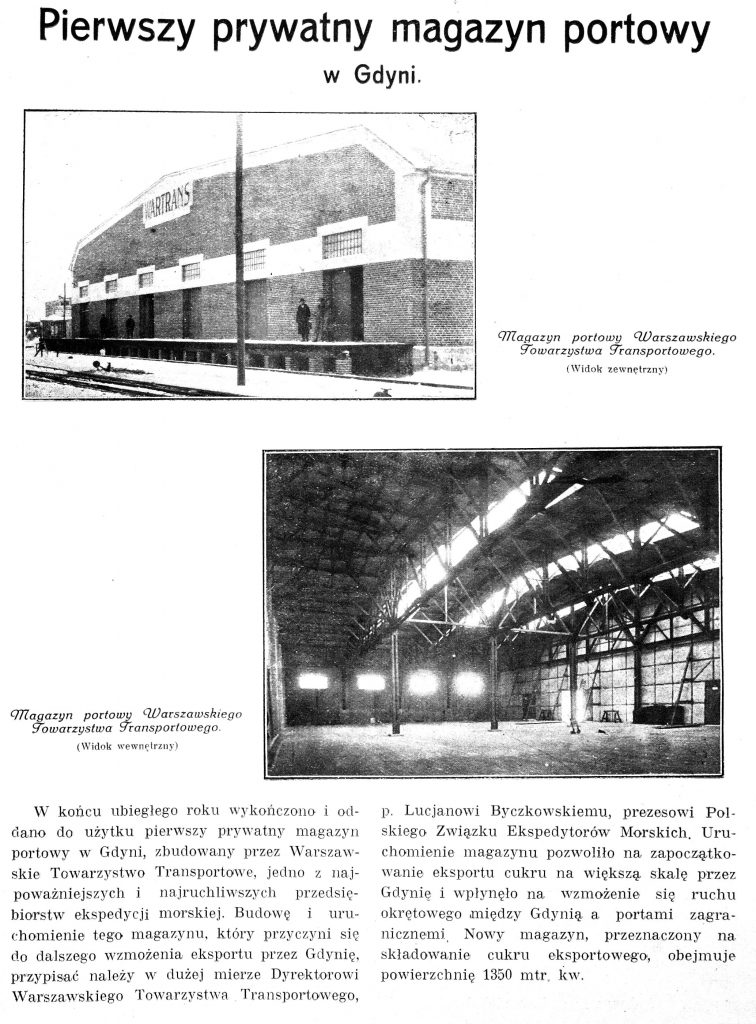 Pierwszy prywatny magazyn portowy w Gdyni