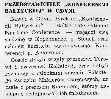 Przedstawiciele Konferencji Bałtyckiej w Gdyni