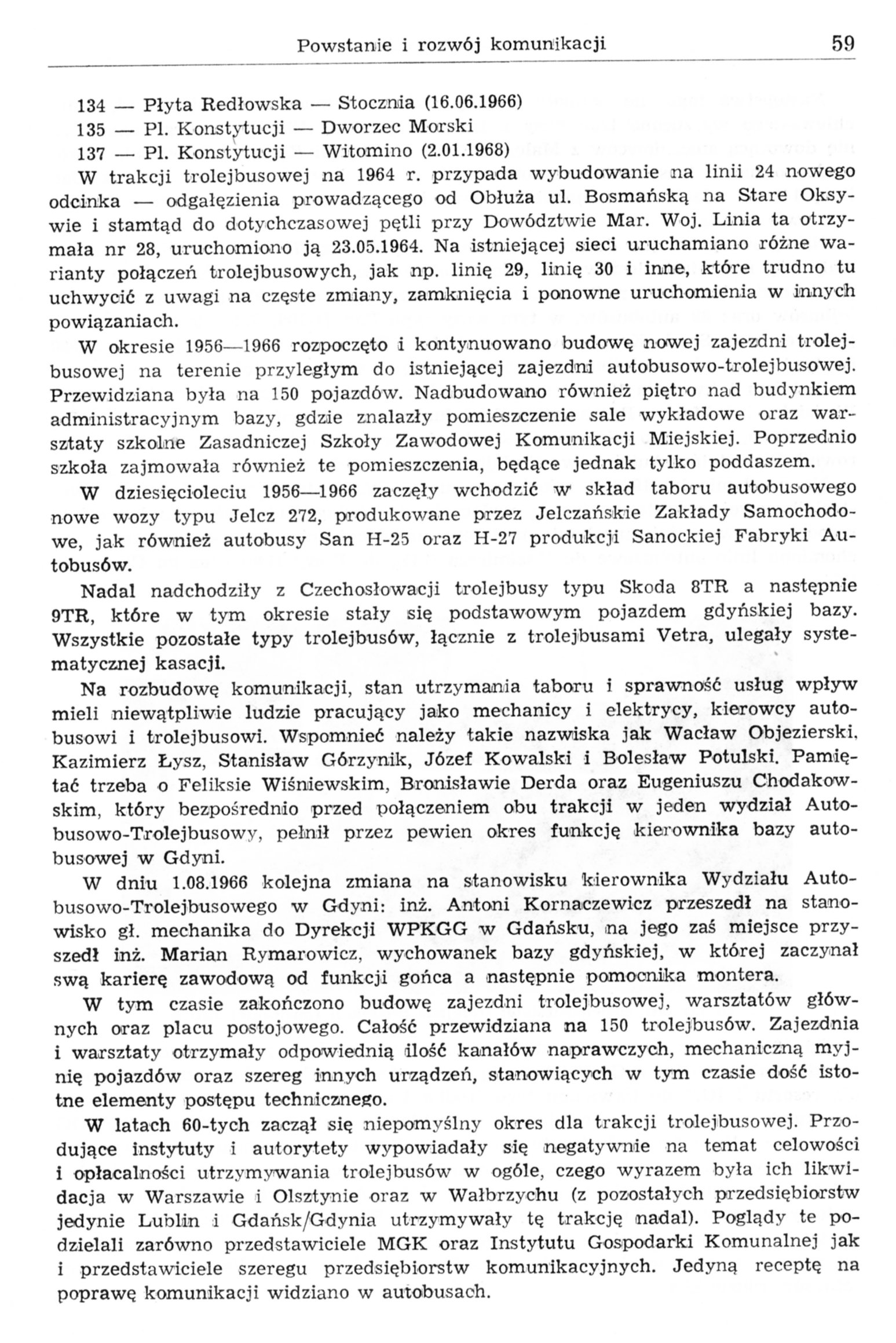 Powstanie i rozwój komunikacji miejskiej w Gdyni (część 2: lata 1945-1979)