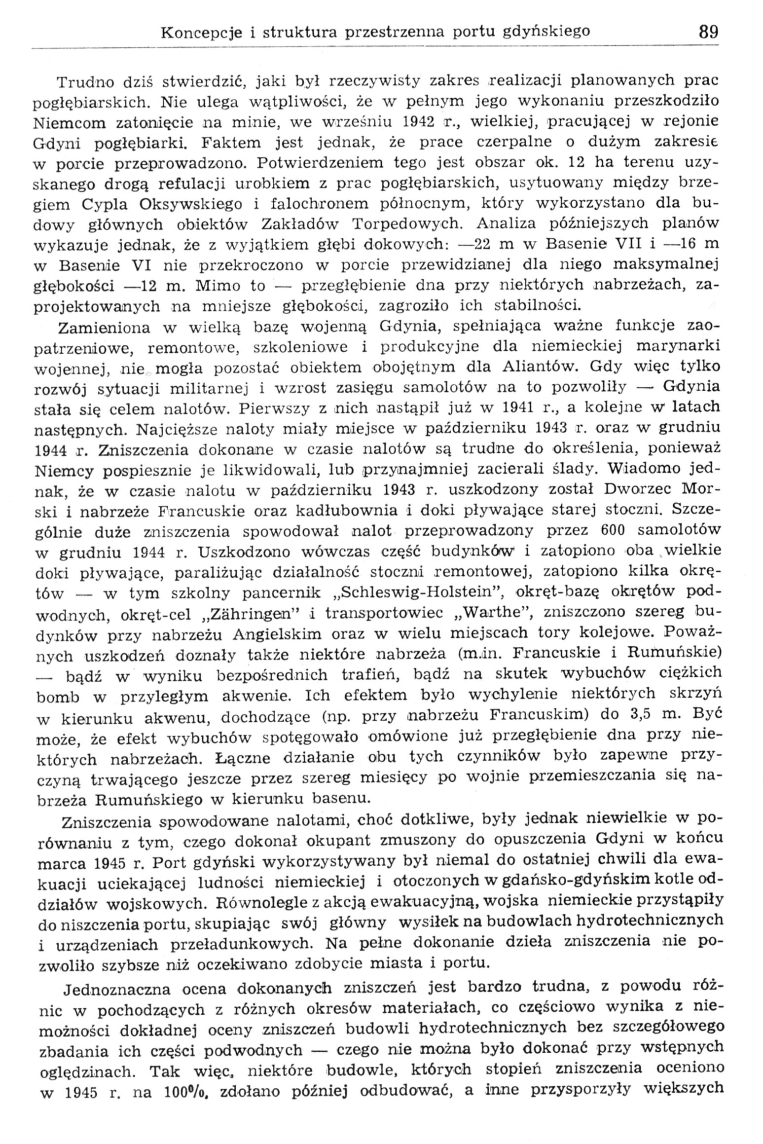 Koncepcje i struktura przestrzenna portu gdyńskiego - zarys przemian (część 2: 1939-1965)