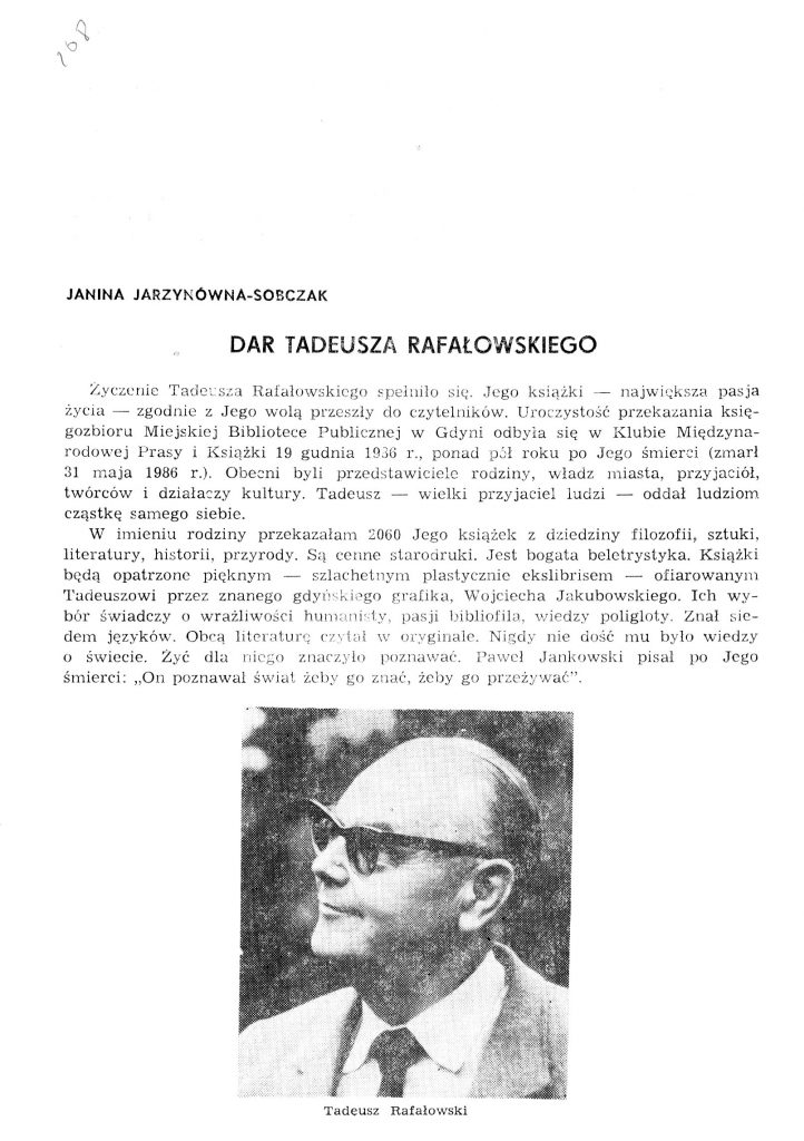 Dar Tadeusza Rafałowskiego