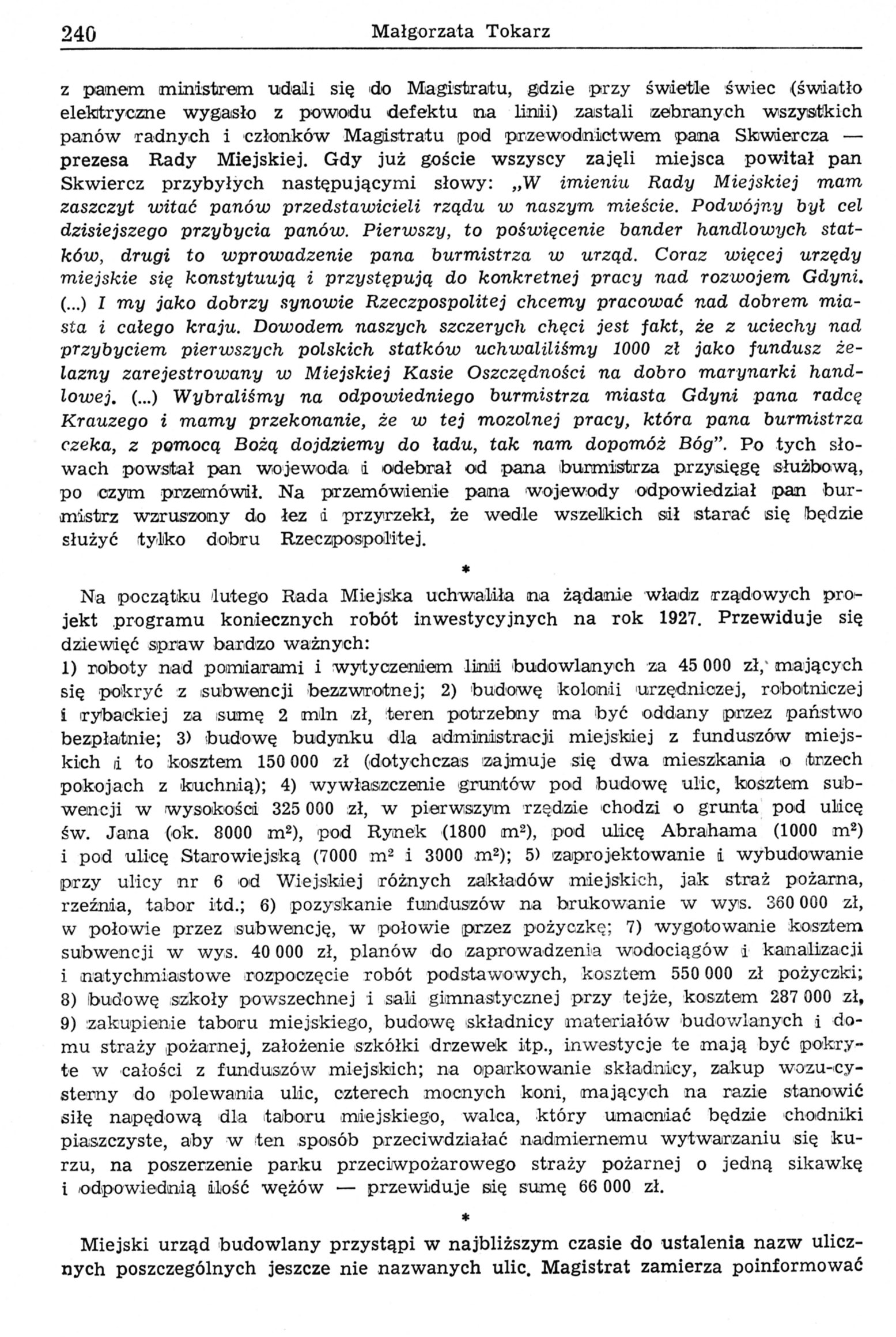 Gdynia - rok 1927 (kalejdoskop wycinków prasowych)