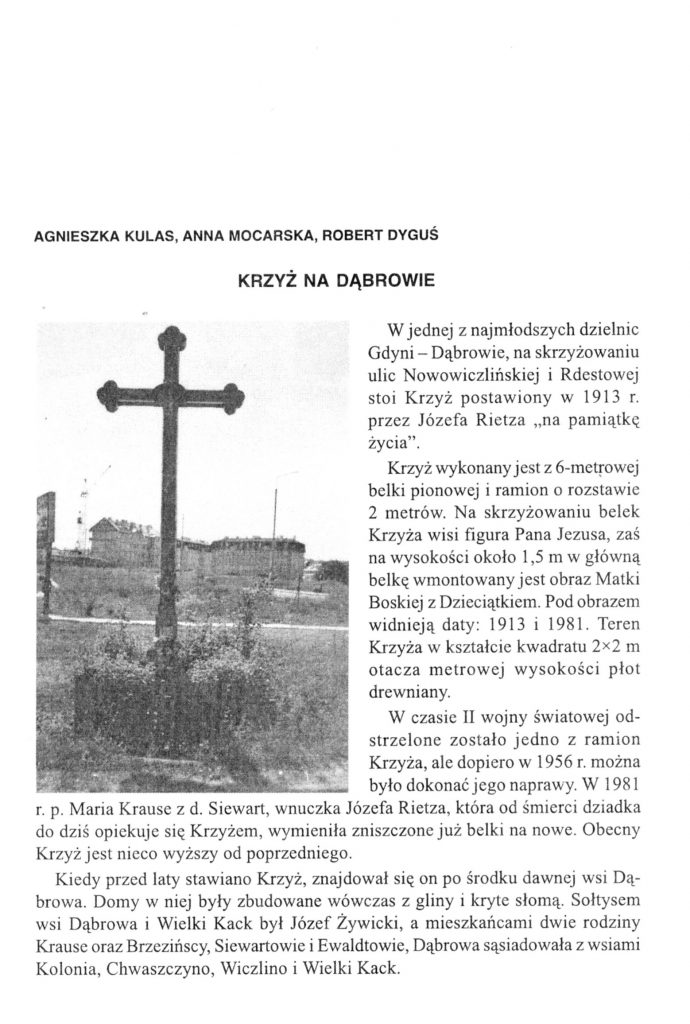 Krzyż na Dąbrowie