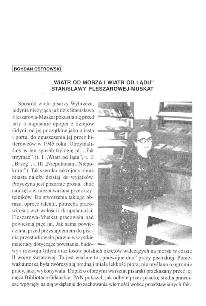 "Wiatr od morza i wiatr od lądu" Stanisławy Fleszarowej-Muskat