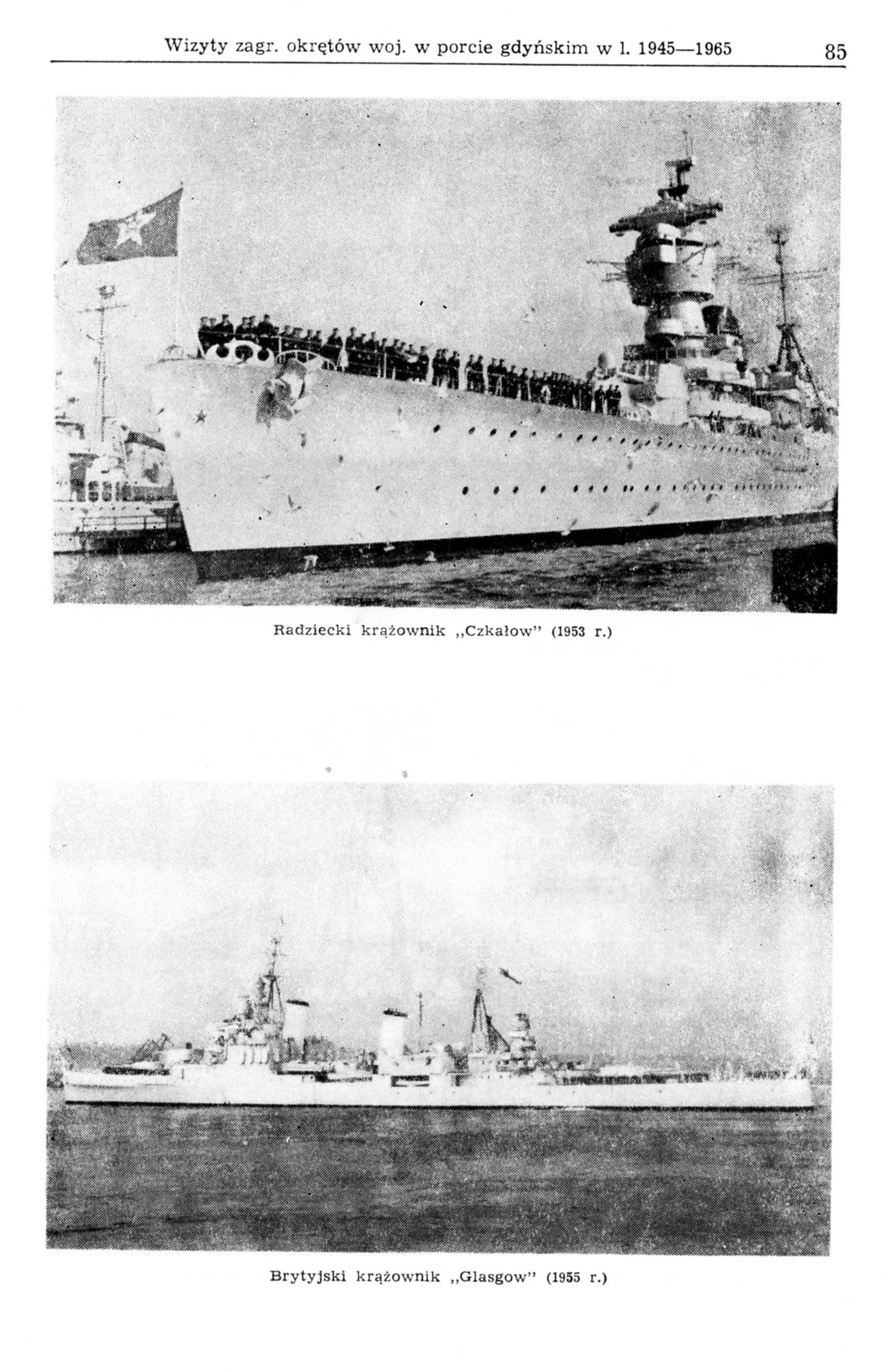 Wizyty zagranicznych okrętów wojennych w porcie gdyńskim w latach 1945-1965