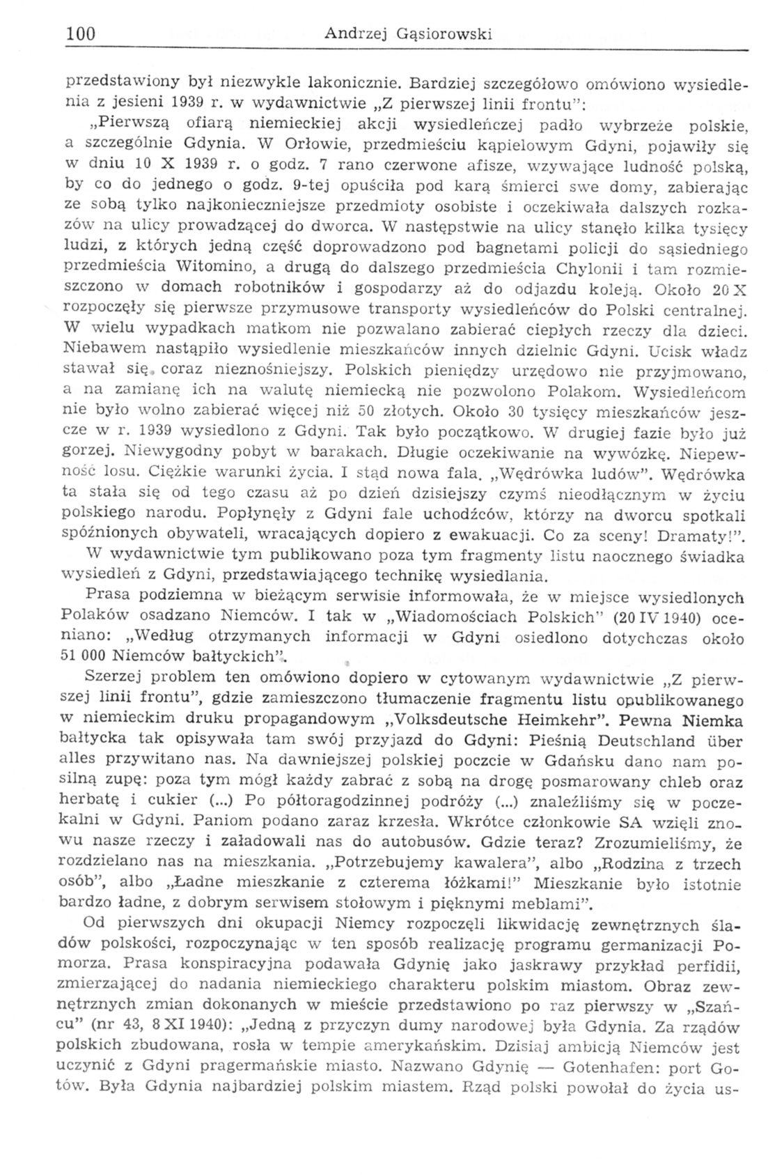 Gdynia w świetle publikacji konspiracyjnych z lat 1939-1944