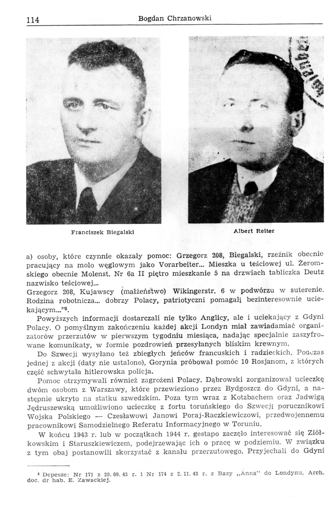 Przerzuty uciekinierów na trasie Gdynia - Szwecja w latach 1939-1945