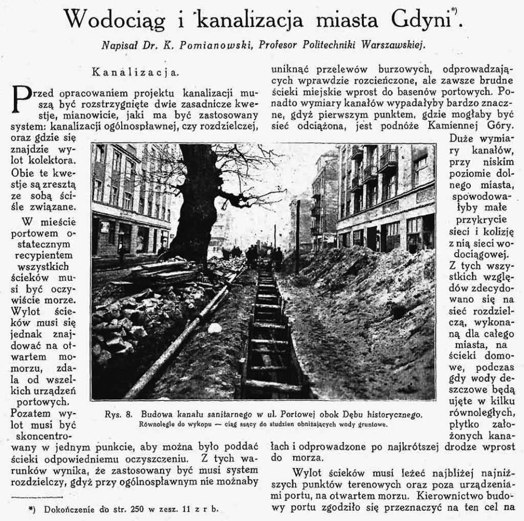 Wodociąg i kanalizacja miasta Gdyni