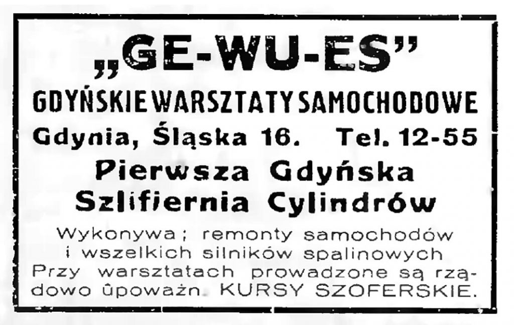 GE-WU-ES Gdyńskie warsztaty samochodowe