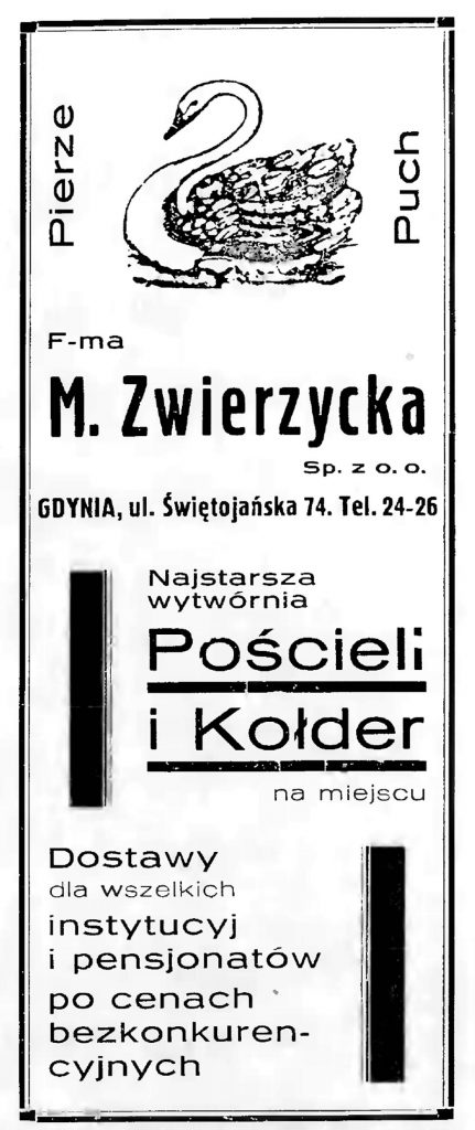 M. Zwierzycka Najstarsza wytwórnia Pościeli i Kołder