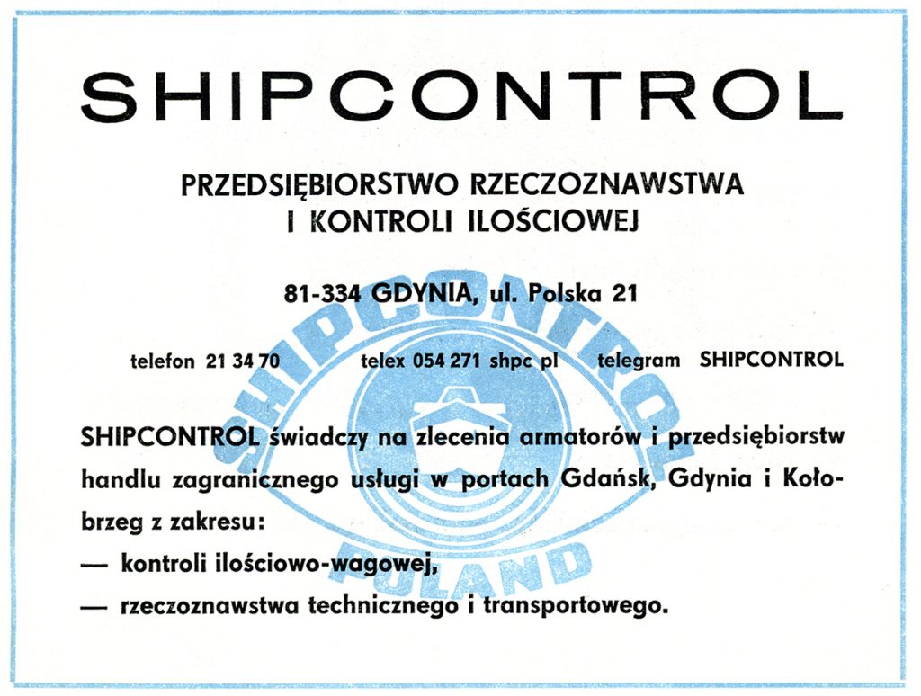 SHIPCONTROL Przedsiębiorstwo Rzeczoznawstwa i Kontroli Ilościowej