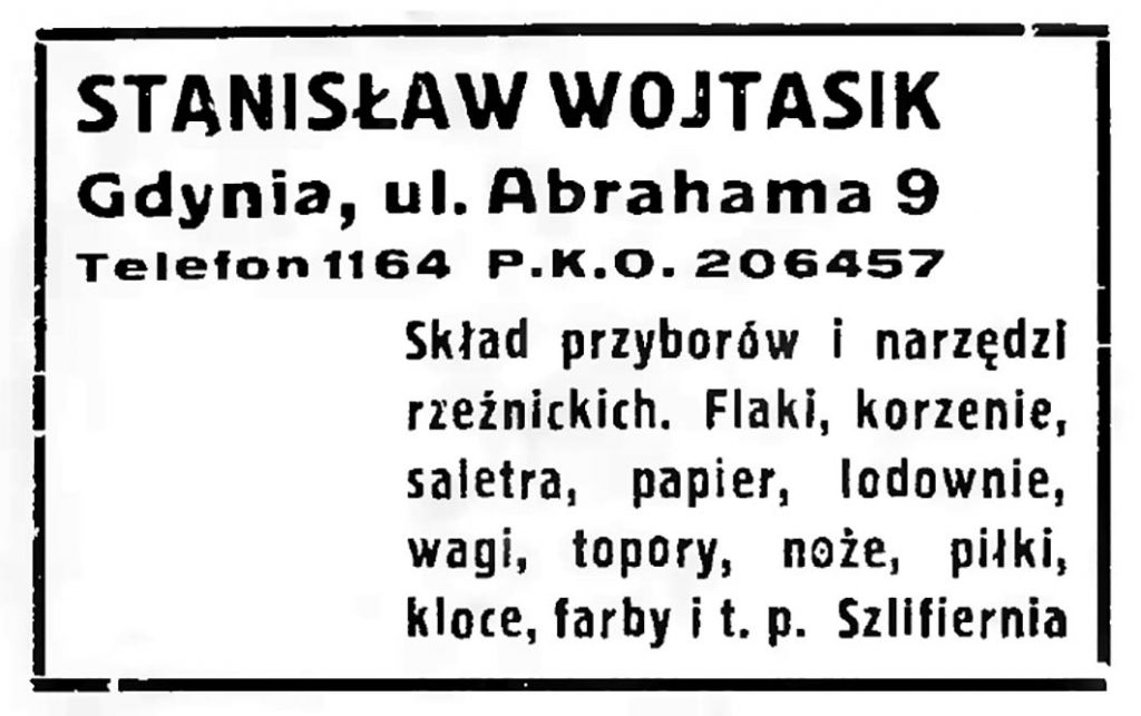 STANISŁAW WOJTASIK, Gdynia, ul. Abrachama 9