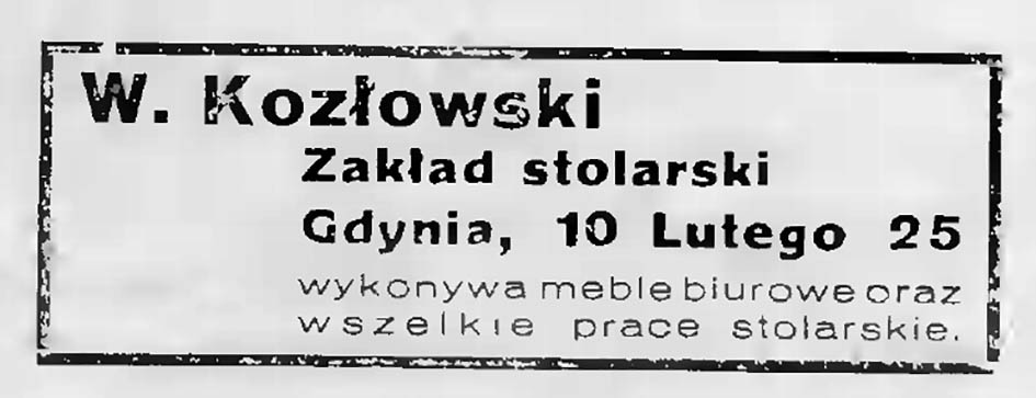 W. Kozłowski Zakład stolarski