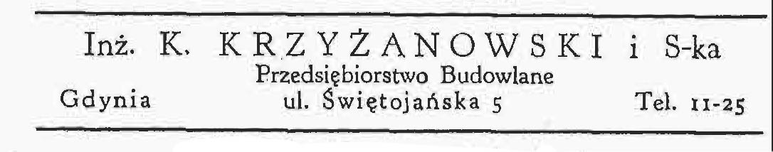 Inż. K. Krzyżanowski Przedsiębiorstwo Budowlane