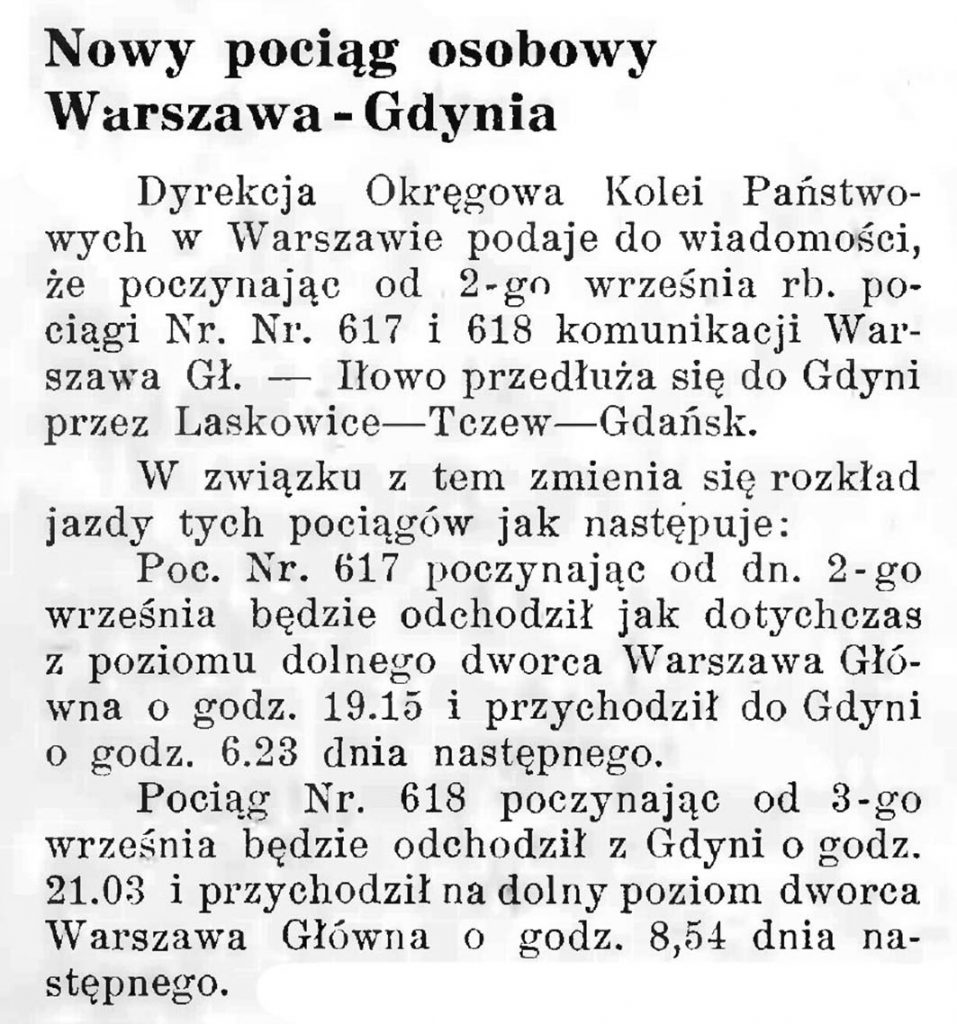 Nowy pociąg osobowy Warszawa Gdynia