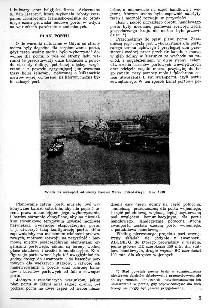 Rzut oka na warunki powstania portu w Gdyni 4