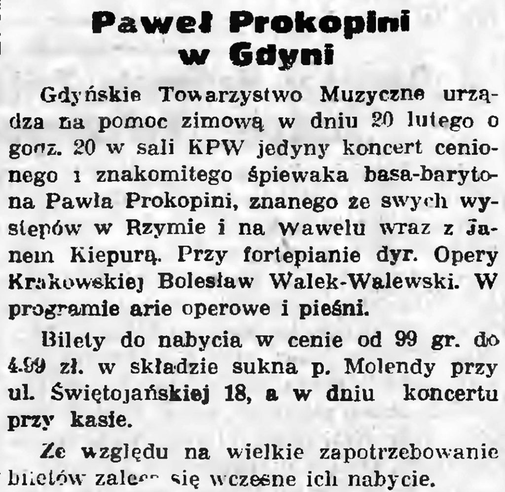 Paweł Prokoplni w Gdyni