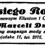 DOSIEGO ROKU życzy Szanownym Klientom i Odbiorcom Firma Marceli Dzienniik specjalny magazyn mody męskiej