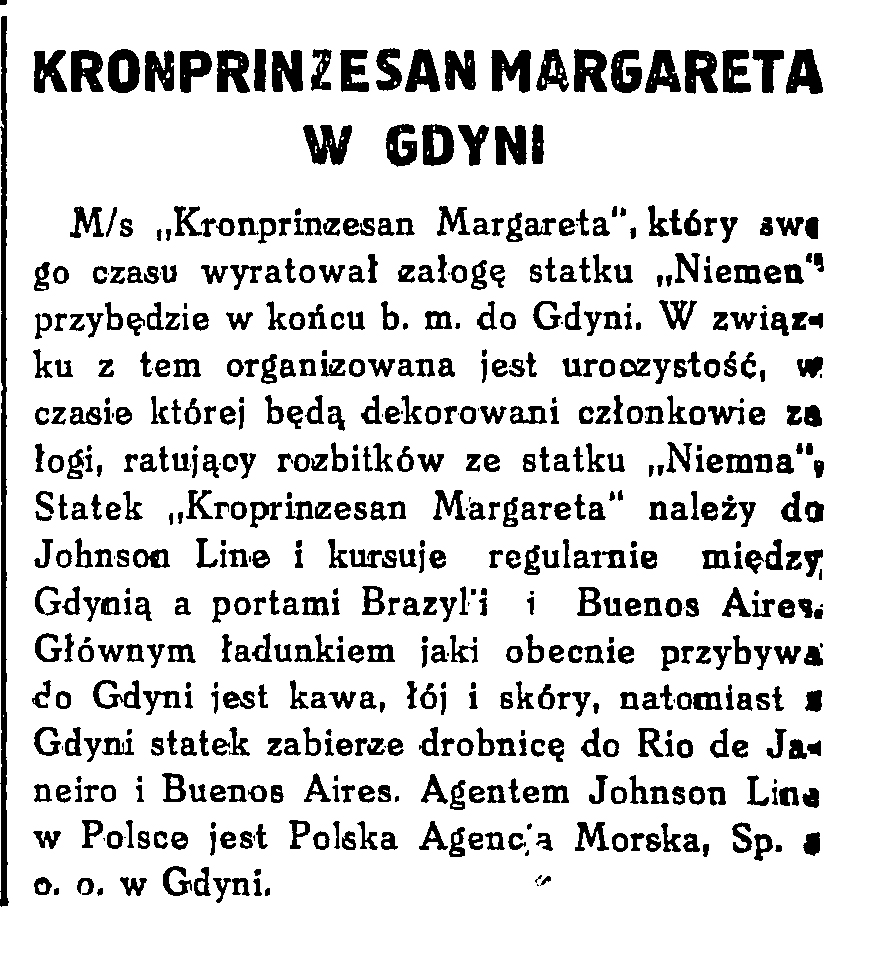 Kronprinzesan Margareta w Gdyni
