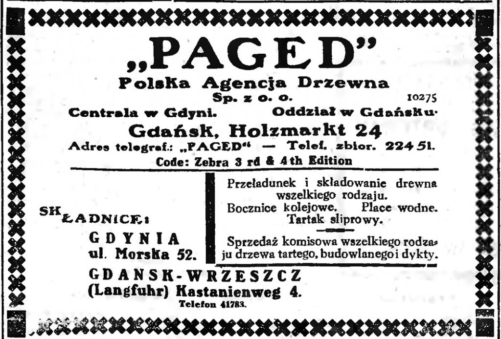 "PAGED" Polska Agencja Drzewna Sp. z o. o.
