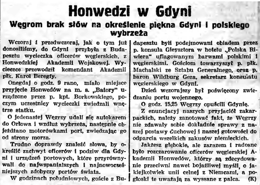 Honwedzi w Gdyni. Węgrom brak słów na określenie piekna Gdyni i polskiego wybrzeża