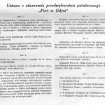Ustawa o utworzeniu przedsiębiorstwa państwowego “POrt w Gdyni”