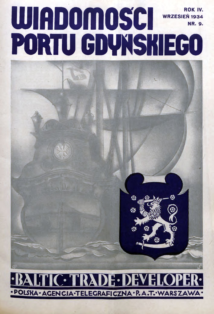 Wiadomości Portu Gdyńskiego. - 1934, z. 9