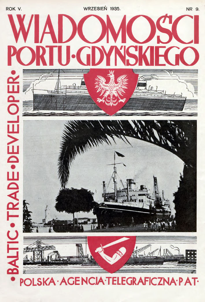 Wiadomości Portu Gdyńskiego. - 1935, z. 9