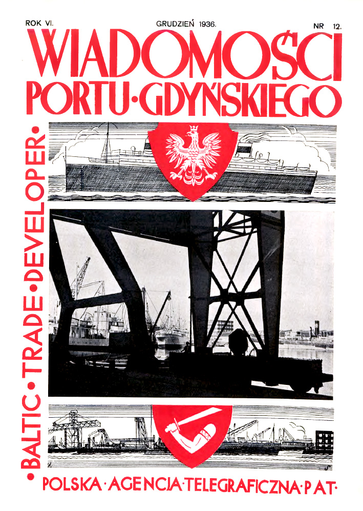 Wiadomości Portu Gdyńskiego. - 1936, nr 12