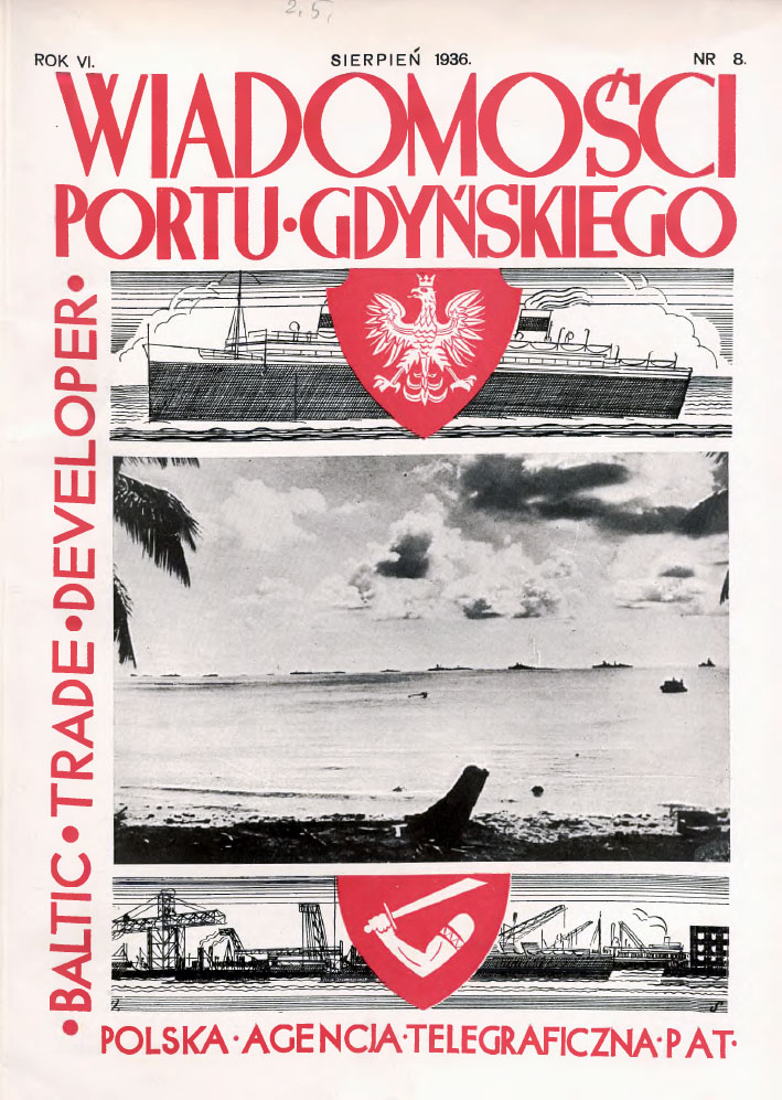 Wiadomości Portu Gdyńskiego. - 1937, nr 8