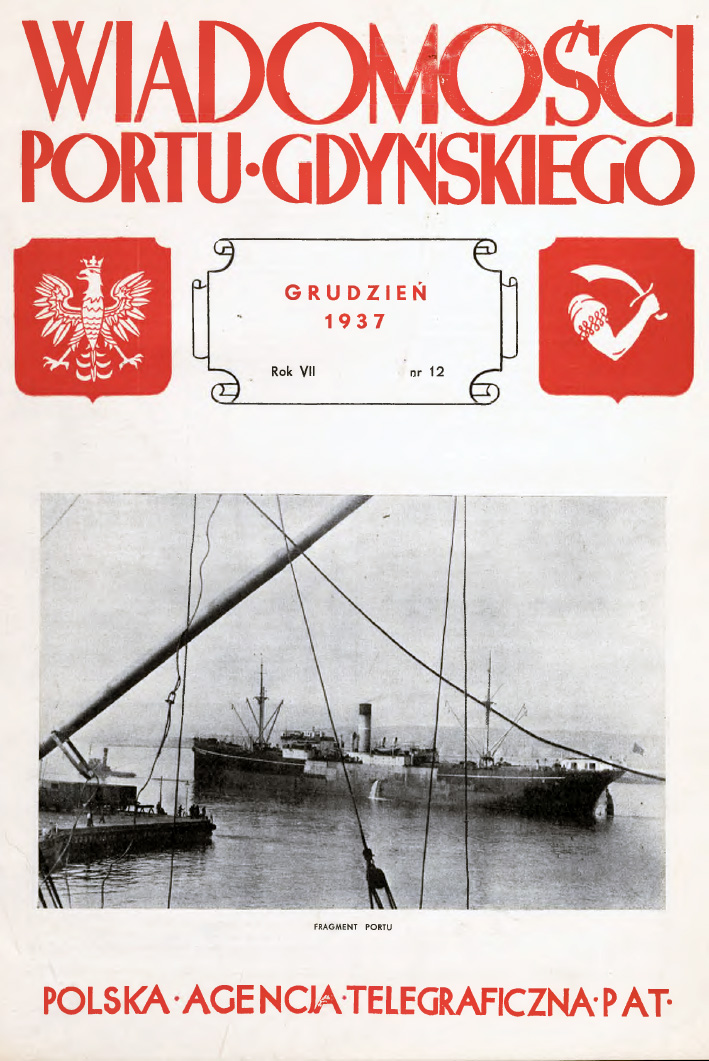 Wiadomości Portu Gdyńskiego. - 1937, nr 12