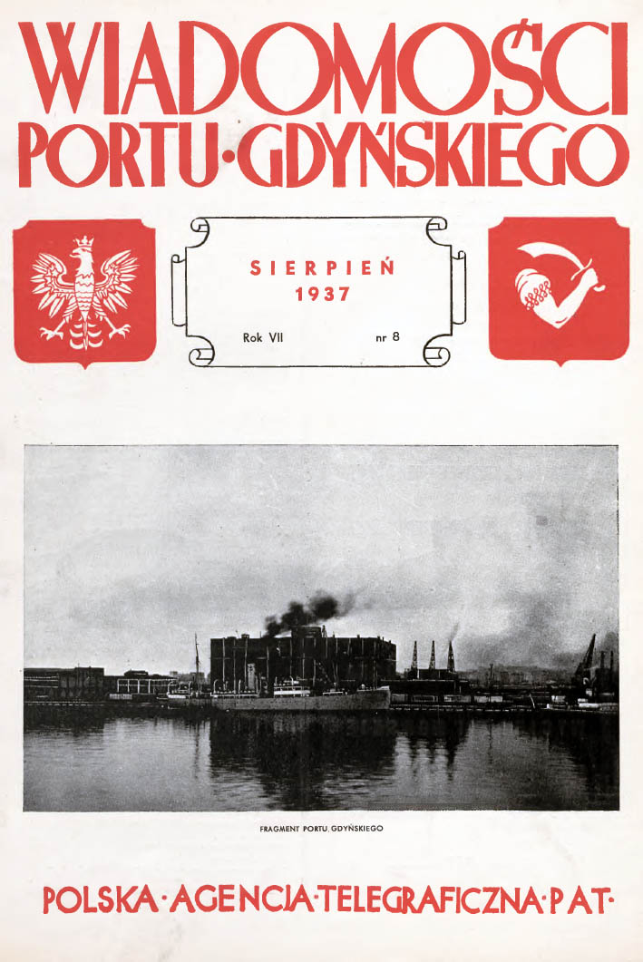 Wiadomości Portu Gdyńskiego. - 1937, nr 8