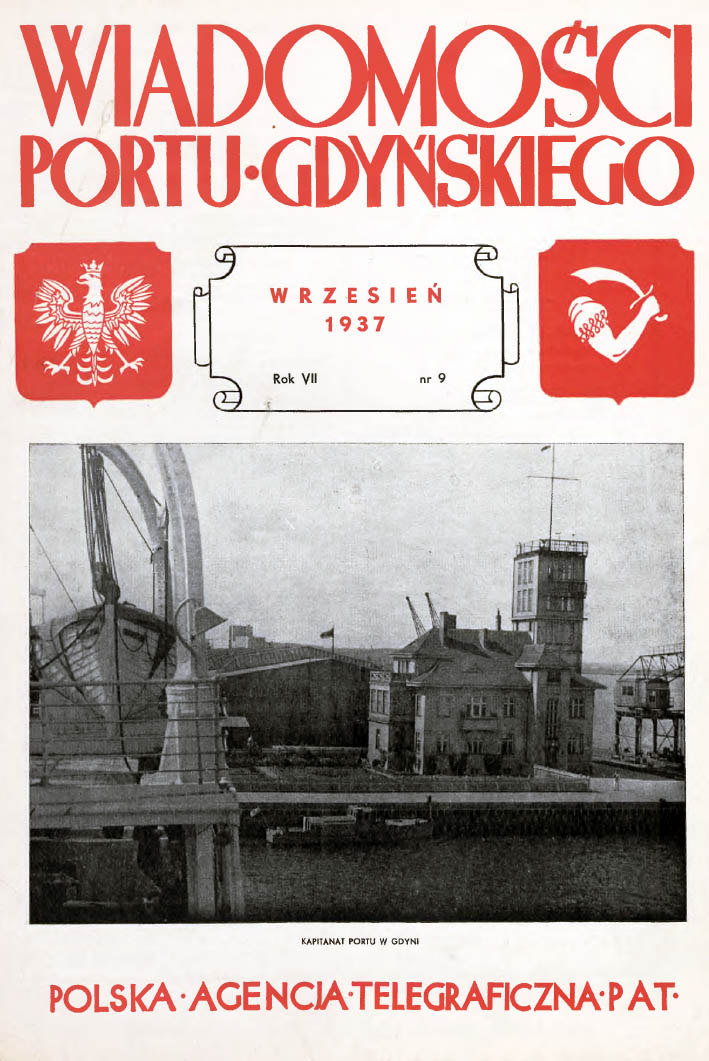 Wiadomości Portu Gdyńskiego. - 1937, nr 9