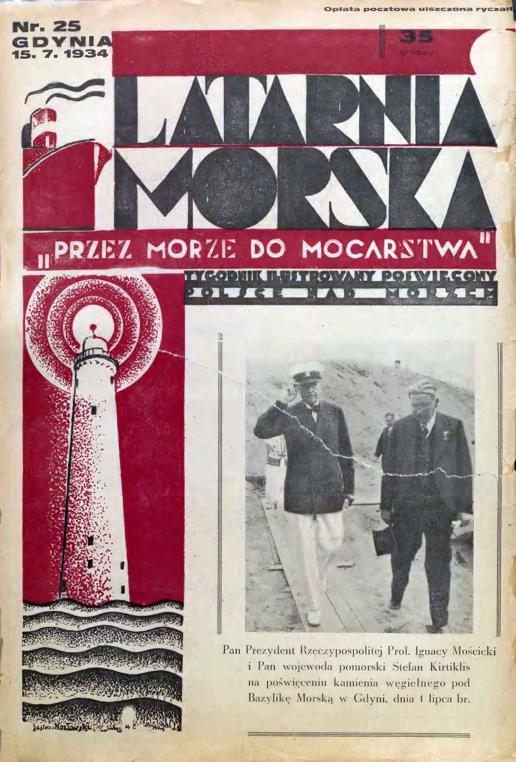 Latarnia Morska: tygodnik ilustrowany poświęcony Polsce nad morzem. – Gdynia : Balto Polak – Zakłady Graficzne i Wydawnicze, 1934, nr 46