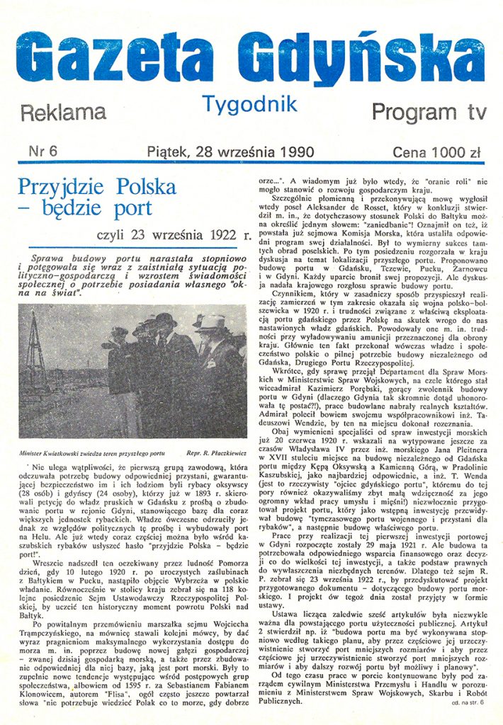 Gazeta Gdyńska 1990, nr 6