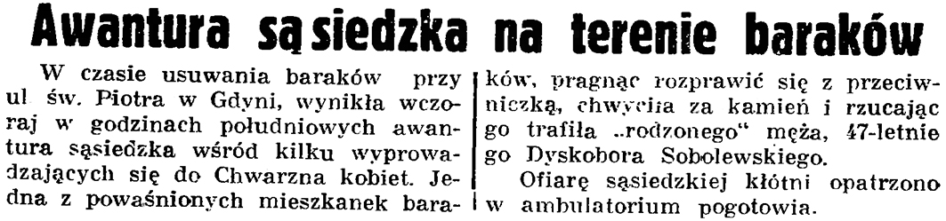 Oficer statku japońskiego okradziony w Gdyni // Gazeta Gdańska. - 1937, nr 151, s. 9