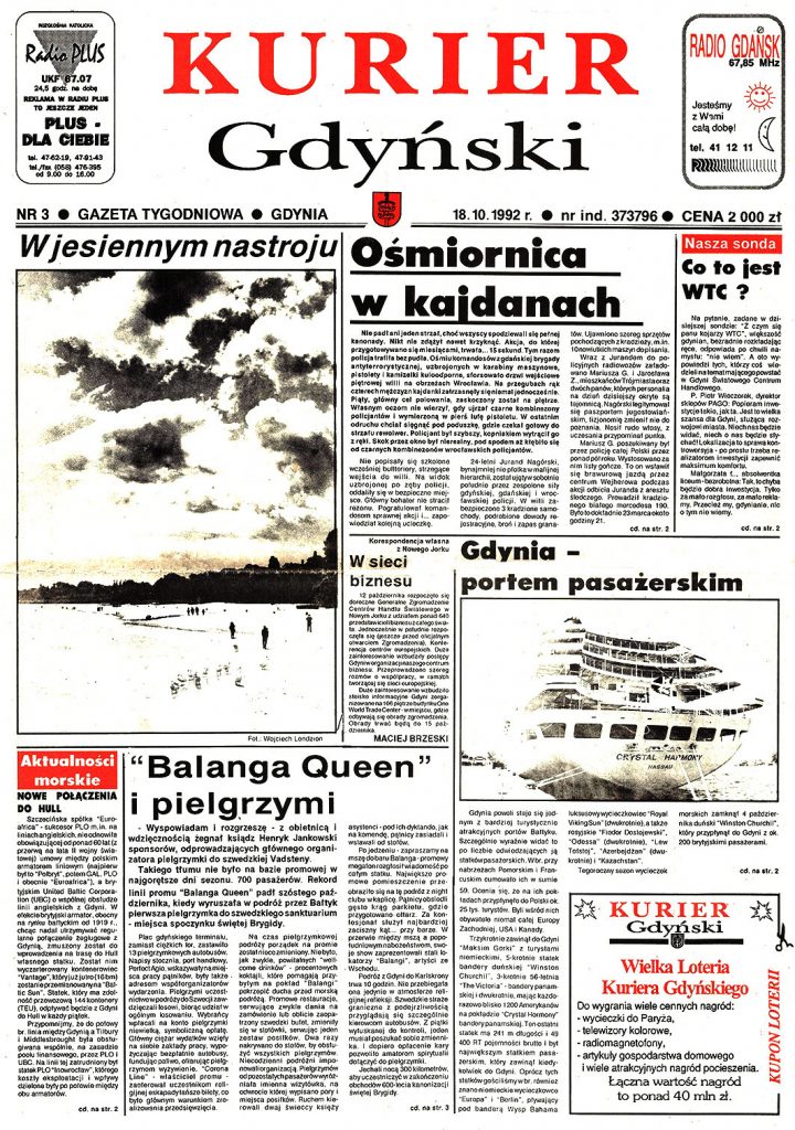 Kurier Gdyński. - 1992, nr 3