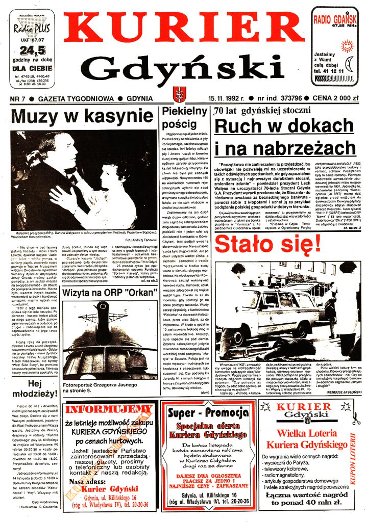 Kurier Gdyński. - 1992, nr 7